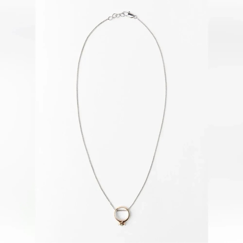 ZARA JEWEL WEDDING BAND NECKLACE - Picture 5 of 9